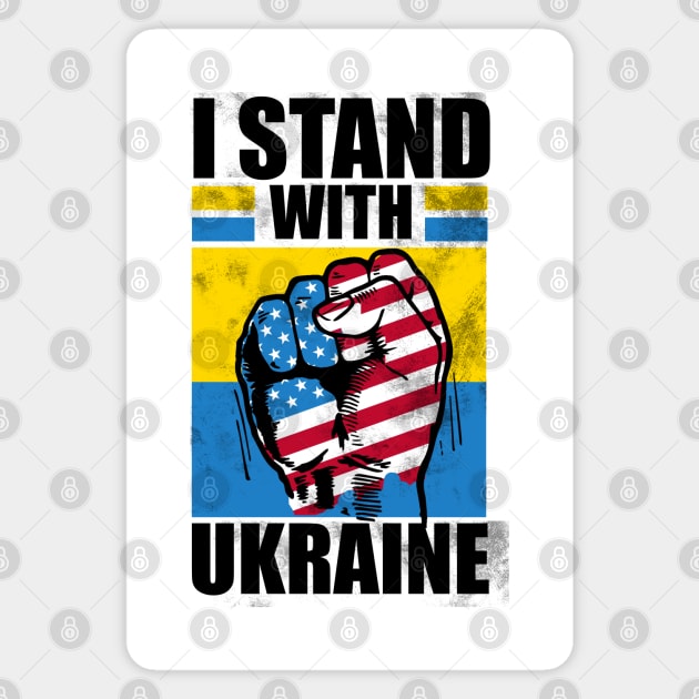 I stand with Ukraine Magnet by arkitekta